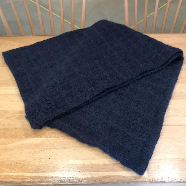 【イタリア製 カシミヤ 100%】シャネル　 キャミソール　ネイビー M ロゴ イタリア製 カシミヤ 100%】シャネル キャミソール ネイビー M ロゴ