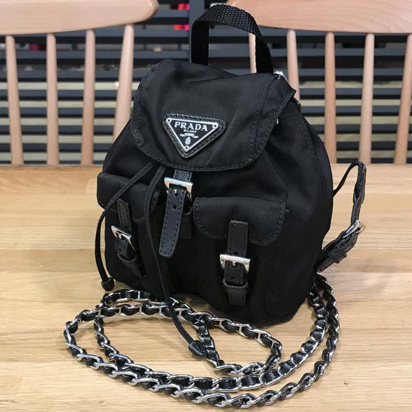 PRADA（プラダ） 【超美品】プラダ ミニリュック型 チェーンショルダー