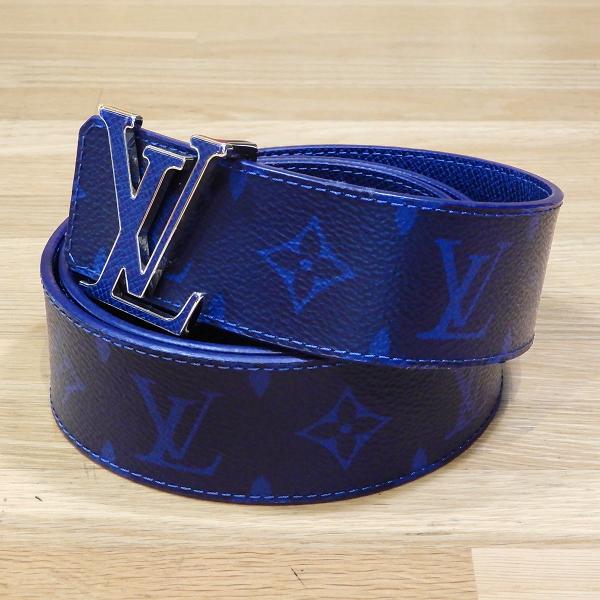 美品 ルイヴィトン タイガラマ サンチュール LV イニシアル ベルト コバルト LOUIS VUITTON（ルイ・ヴィトン） 【美品】ルイヴィトン タイガラマ