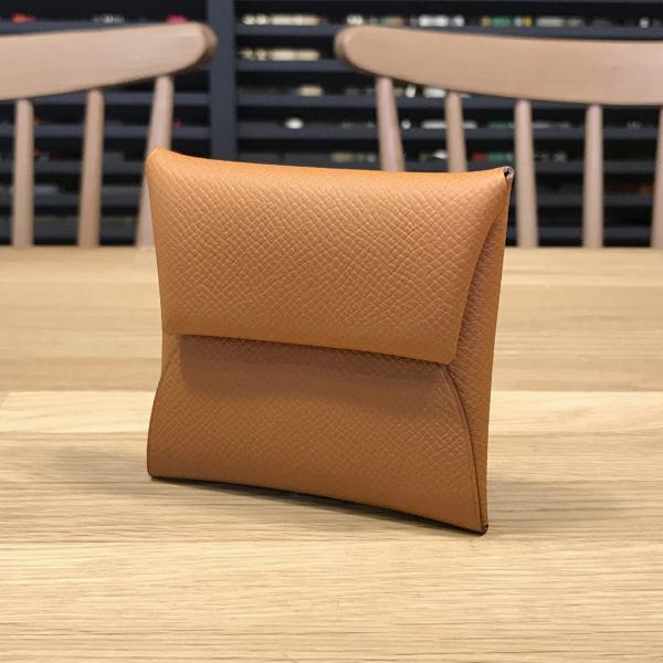 HERMES 【新品未使用】 エルメス バスティア エプソン ゴールド B刻印  