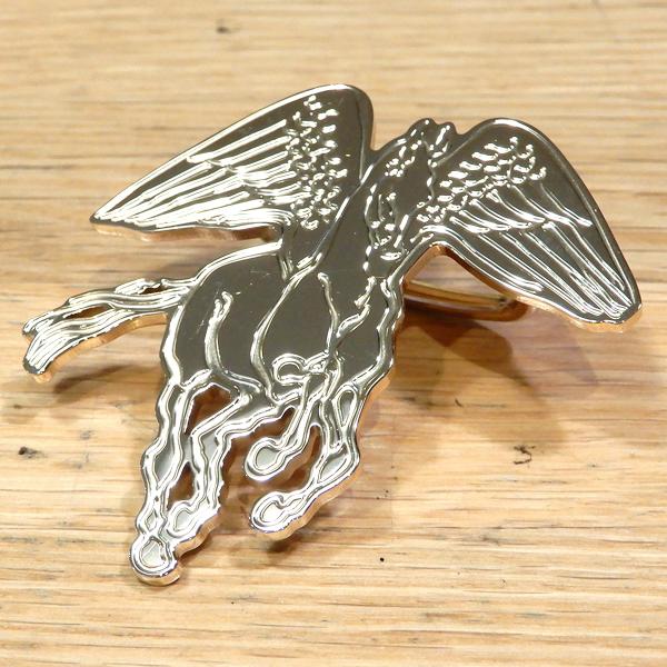 【新品同様】エルメス スカーフリング ペガサスグラヴェ パーマブラス ゴールド カレ90用 15951