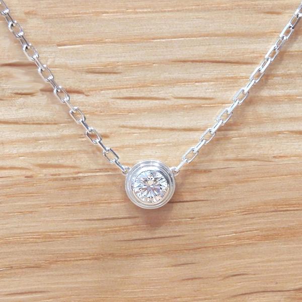 【超美品】カルティエ ダムール ネックレス ラージモデル D0.19ct K18WG B7215400 ダイヤモンド ホワイトゴールド 16014
