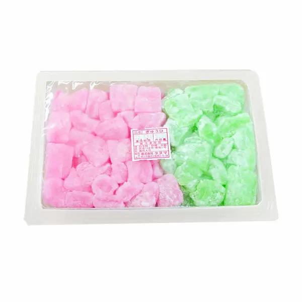 【地域限定送料無料】(※北海道・沖縄・一部離島等除く) 業務用食品国産の白玉粉を丹念にねり上げ、ひと口サイズにカットされたぎゅうひは、色・味・やわらかさともに好評です。あんみつ、みつ豆、パフェ等のトッピングとして幅広くご利用ください。色鮮や...