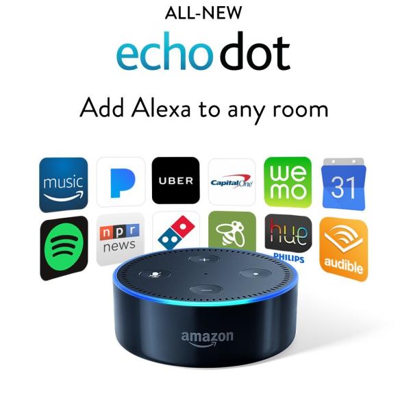 エコードット　2個セット　黒 Echo Dot ブラック 2個セット echo dot スピーカー amazon」の