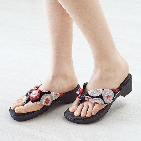 疲れにくい 浴衣 サンダルふかふか レディース 痛くない 体圧分散 美脚