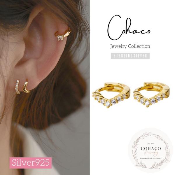 ゴールド V字型ピアス LOUIS VUITTON ゴールド V字型ピアス