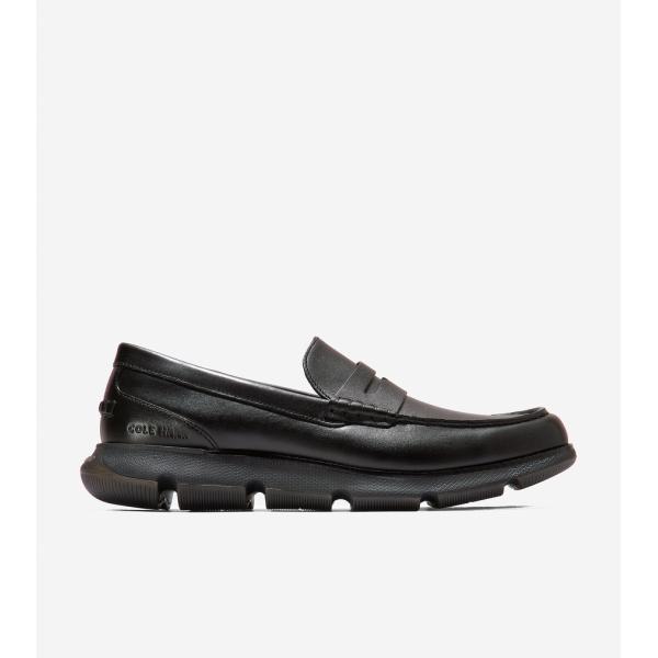 COLE HAAN ブラック レザー ローファー COLE HAAN ブラックレザー ローファー