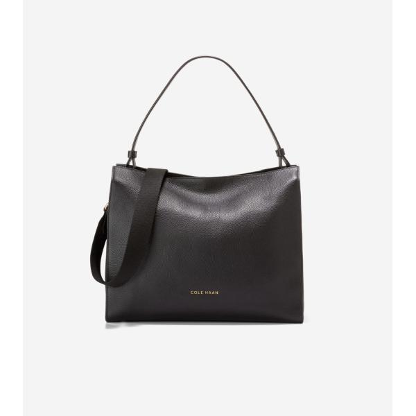 COLE HAAN ブラックショルダーバッグ セール】キャリーオールショルダーバッグ womens（ショルダー