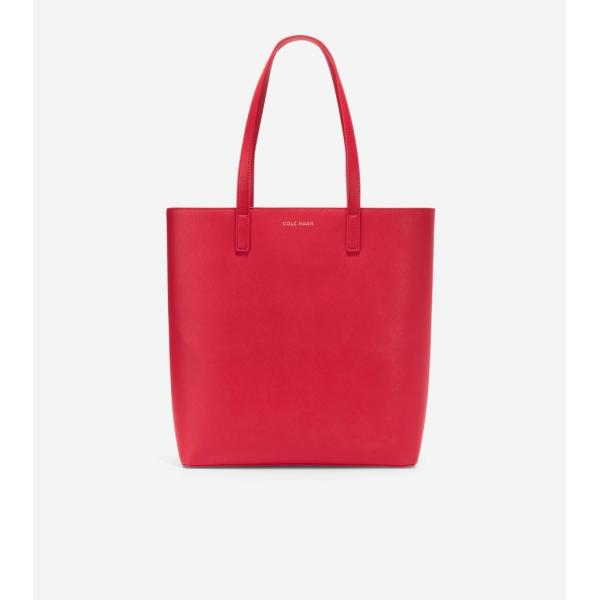 コールハーン　トートバッグ　イントレチャート　レザー　タッセル　レッド colehaan_u07099