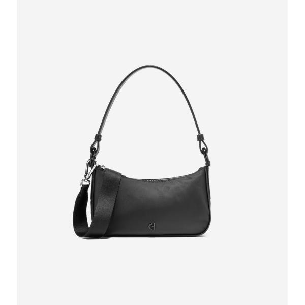 【極美品】Cole Haan　ブラック　ショルダーバッグ　レザー　ゴールド金具 ターンロック ショルダー バッグ womens. 21000 | COLE_HAAN
