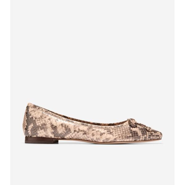 COLE HAAN シルバー フラットシューズ　25センチ COLE HAAN｜コール ハーンのシューズ（シルバー/銀色系）通販