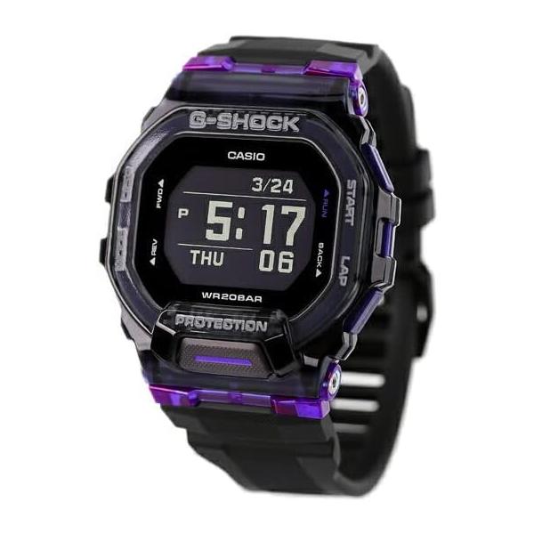 【レビューで7年保証】CASIO カシオ G-SHOCK ジーショック GBD-200SM-1A6 G-SQUAD ジースクワッド メンズ 腕時計 ブラック パープル
