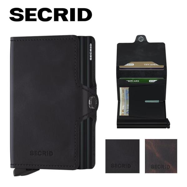 SECRID セクリッド TWIN WALLET VINTAGE ツインウォレット ヴィンテージ カードケース ミニ財布