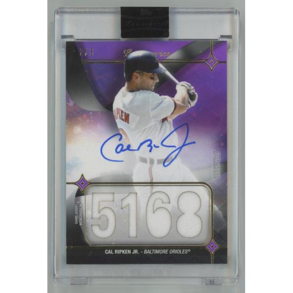Cal Ripken Jr. 2023 Topps Luminaries Hit Kings Auto Relic Puple 直 