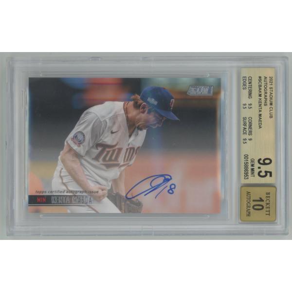 BGS9.5 GEM MINT/Auto10】前田健太 2021 Topps Stadium Club