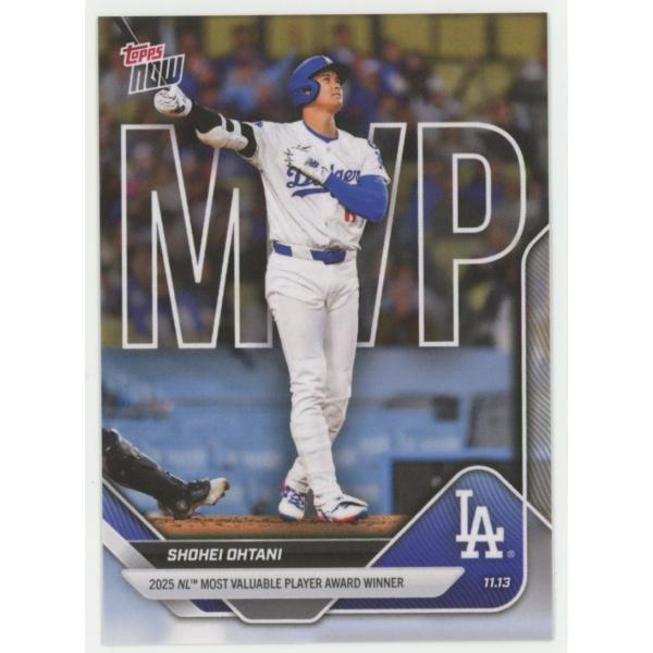 大谷翔平 2025 Topps Now NL Most Valuable Player Award Winner 2025