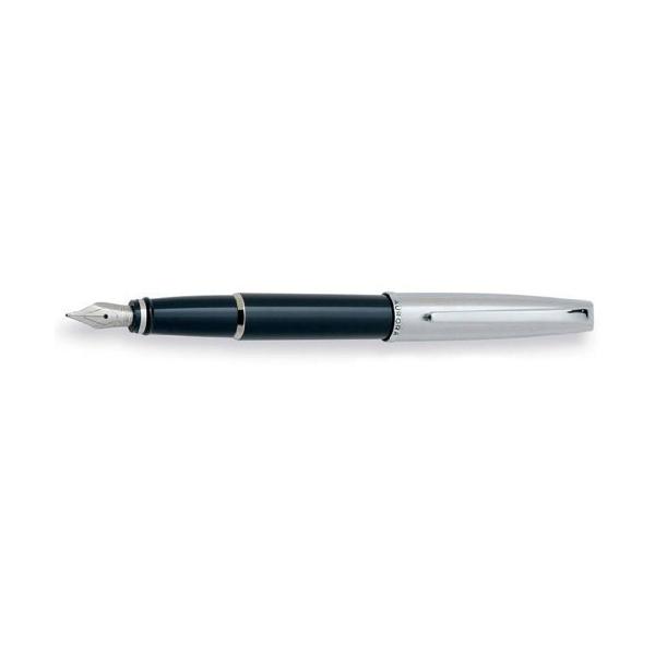 Aurora Style Black Barrel w/Chrome Cap Extra Fine Point Fountain Pen - AU-E05-EF 並行輸入品