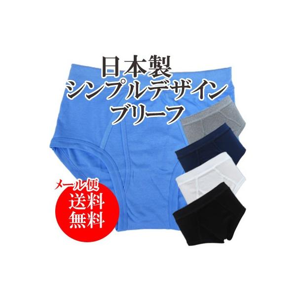 男性用下着 ブリーフ メンズ 無地 パンツ 前あき 綿100％ 2枚組 白 黒 ネイビー グレー セット 日本製 送料無料