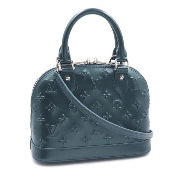ルイヴィトン アルマBB M21486 ムーノグラム ブルーアシエ ハンドバッグ ショルダーバッグ 2WAYバッグ 青 シルバー金具 中古 送料無料 カプシーヌ ルイヴィトン アルマBB M21486 ムーノグラム ブルーアシエ