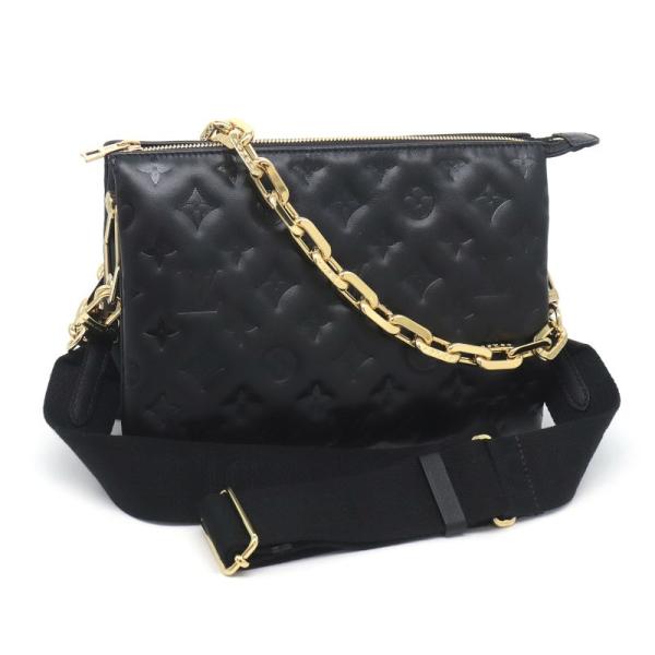 美品 LOUIS VUITTON ルイ・ヴィトン クッサンPM M21260 ショルダーバッグ ブラック レディース モノグラムエンボス【中古】【送料無料】 クッサン PM クッサン｜ルイ・ヴィトン 公式サイト - M21260