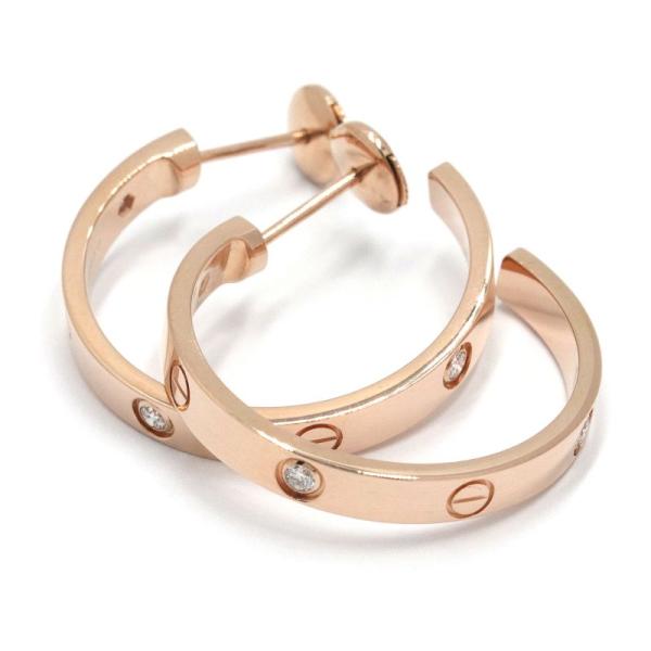LOVE（Cartier） カルティエ LOVEフープピアス K18PG ダイヤモンド