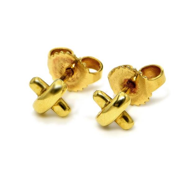 ティファニー クロスステッチ ピアス K18YG | www.jarussi.com.br