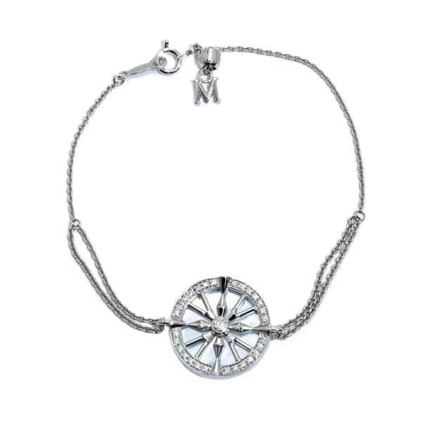 MIKIMOTO（ミキモト） ラッキーアローズブレスレット GD-50U K18WG