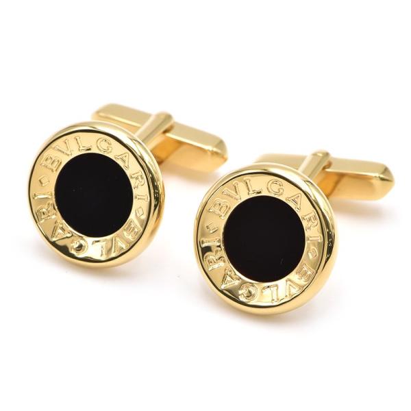 ブルガリ　イエローゴールド白蝶貝カフリンクス ブルガリイエローゴールド白蝶貝カフリンクス