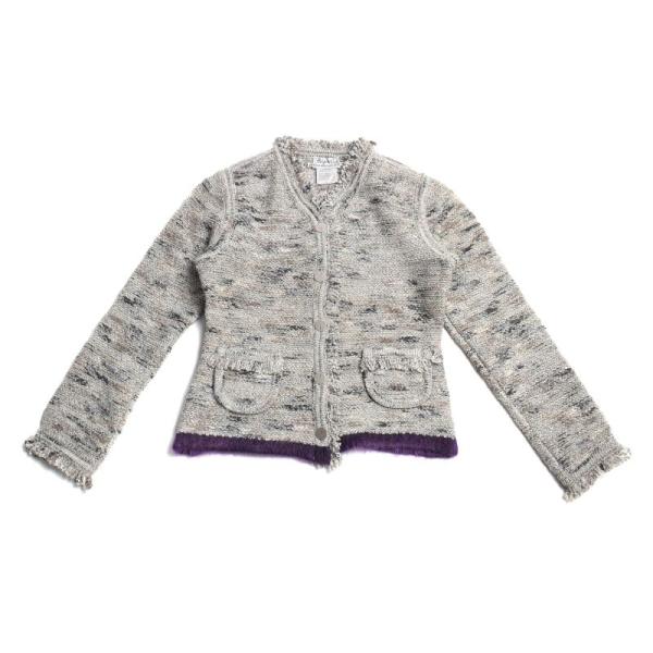 CHANEL シャネル レディース フリンジ ニットカーディガン サイズ42  