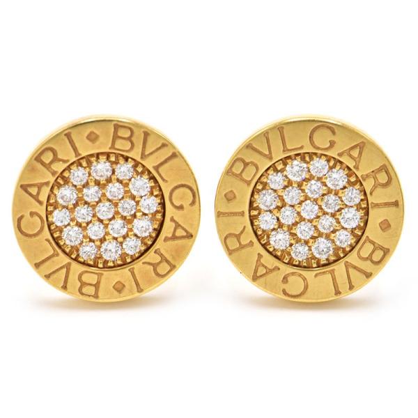 新品未使用ブルガリ K18PGダイヤモンド スタッズ　ピアス ブルガリブルガリ BVLGARI - （新品仕上げ済）ブルガリ BVLGARI ブルガリブルガリ