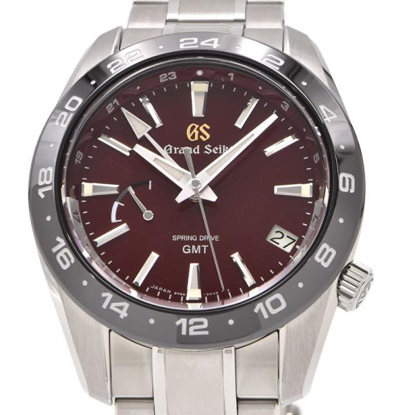 グランドセイコー メンズ SBGE305 9R66-0BR0 箱保 GMT スポーツ 20周年記念 デイト ダークレッド スプリングドライブ 腕時計 中古 送料無料 Sport Collection グランドセイコー メンズ SBGE305 9R66-0BR0 箱保
