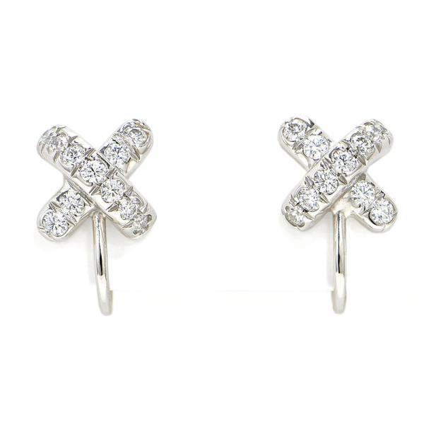 TIFFANY&Co.（ティファニー） クロスステッチイヤリング Pt950