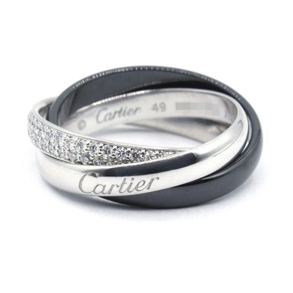 TRINITY（Cartier） カルティエ トリニティリング セラミック スモール