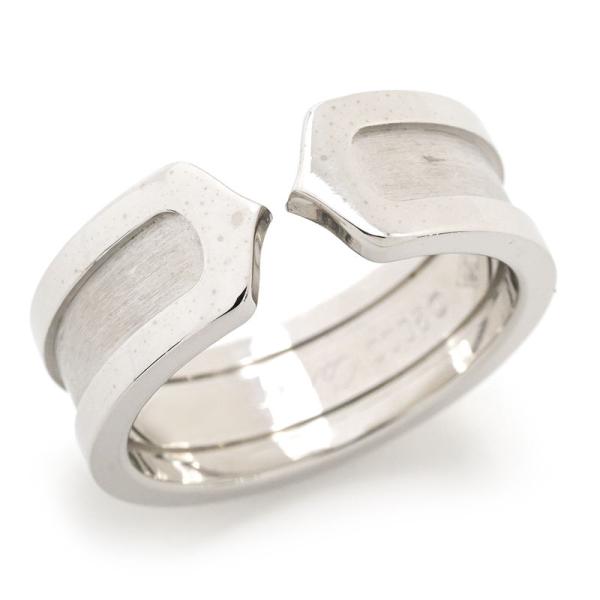 Cartier カルティエ　C2リング　11号　ホワイトゴールド CARTIER カルティエ C2リング エッジダイヤモンド #50 メーカー