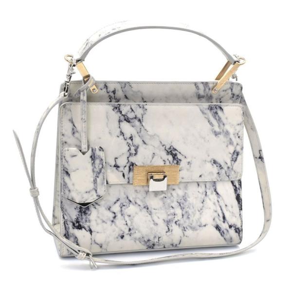 バレンシアガ ルディス 2WAYバッグ 370635 レザー マーブル ショルダーバッグ ハンドバッグ 大理石柄 ブラック ホワイト 中古 送料無料 BALENCIAGA（バレンシアガ） ルディス 2WAYバッグ 370635 レザー