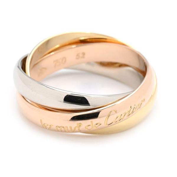 【美品】カルティエ トリニティ クラシック52 Cartier（カルティエ） トリニティリング クラシックモデル #52 12号