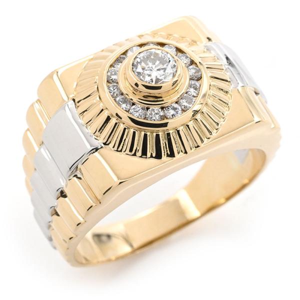 0.2ct/0.25ct天然ダイヤモンド 印台 リング 22号 K18YG Pt900 コンビ サークル パヴェ ダイヤ イエローゴールド 地金14.7g 中古 送料無料 0.2ct/0.25ct天然ダイヤモンド 印台 リング 22号 K18YG Pt900 コンビ