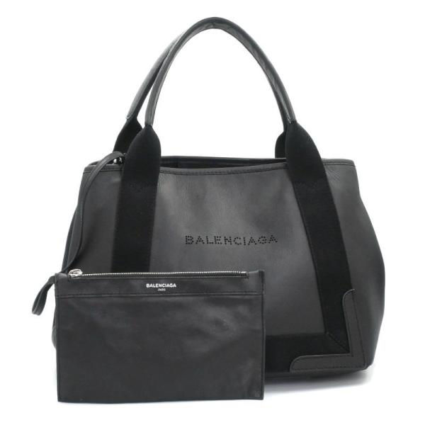 NAVY（BALENCIAGA） バレンシアガ ネイビーカバスS 339933 レザー