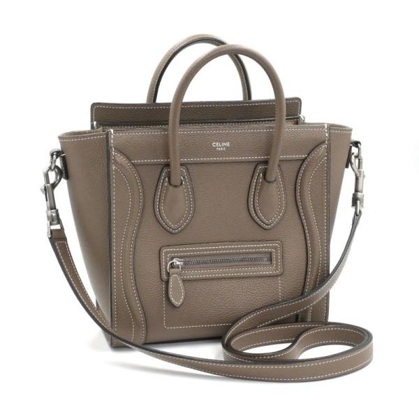 CELINE（セリーヌ） ラゲージ ナノショッパー ドラムドカーフスキン