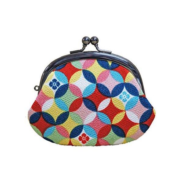 SALE/68%OFF】 B-andyu ビアンデュ 3.3丸がま口財布 小銭入れ ちりめん 和柄 日本製 京都 唐草 赤 ビアンデュ 3.3丸がま口財布 小銭入れ ちりめん 和柄 日本製 京都 (ストライプドット (紺))