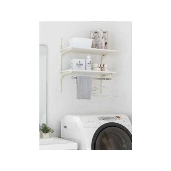 南海プライウッド ランドリー可動棚 クリアホワイト LT2P-CW-A デッド