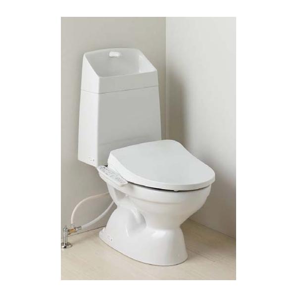 手洗無タンク)(壁リモコン付温水洗浄便座)ジャニスBMトイレ床排水芯