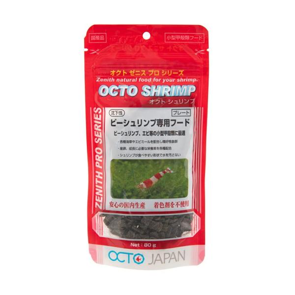 ビーシュリンプ、エビ等の小型甲殻類に最適！安心の国内生産、着色剤不使用！●各種海草やエビミールを配合し嗜好性抜群●産卵、成長に必要な栄養素を各種配合●シュリンプが食べやすい形状で水を汚さない。【与え方】1日に2~3回数分で食べつくす量を与え...