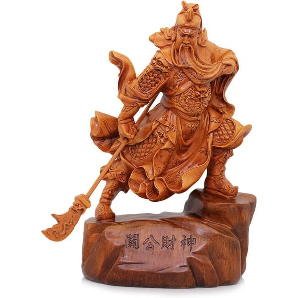 龍旗関羽 置物 三国志 彫刻 金運 開運 風水 置物 風水 玄関に飾る 開運 関羽 彫刻 三国志 金運 財産運 出世
