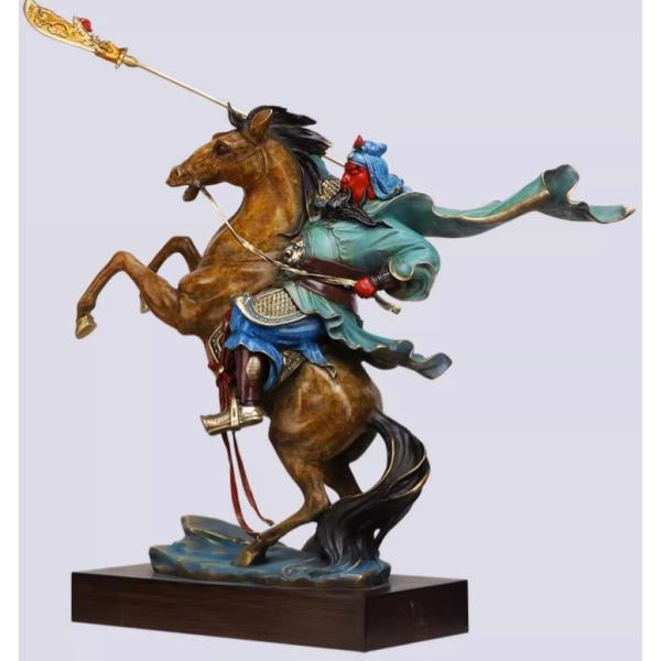 関羽像　中国工芸品　金箔　ケース入り 関羽像 中国工芸品 金箔 ケース入り 関羽像中国工芸品金箔ケース入り