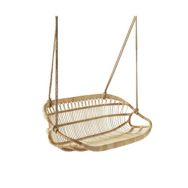 【丈夫で耐久性に優れた素材】このハンモックチェアはインドネシアの天然ラタンで作られております。長く利用することができます、十分な厚さと通気性があり、丈夫で破れにくい。142 x 69 x 61cmのチェアスイングサイズは、リラックスするため...