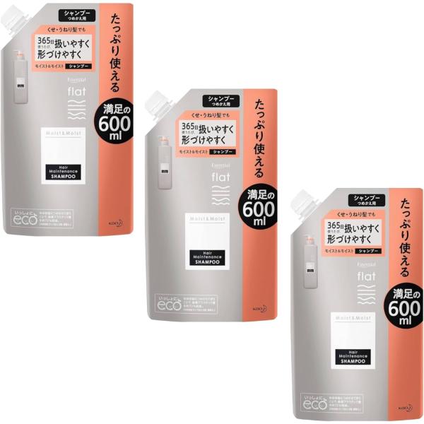 flat フラット モイスト&モイスト シャンプーつめかえ用 600ml