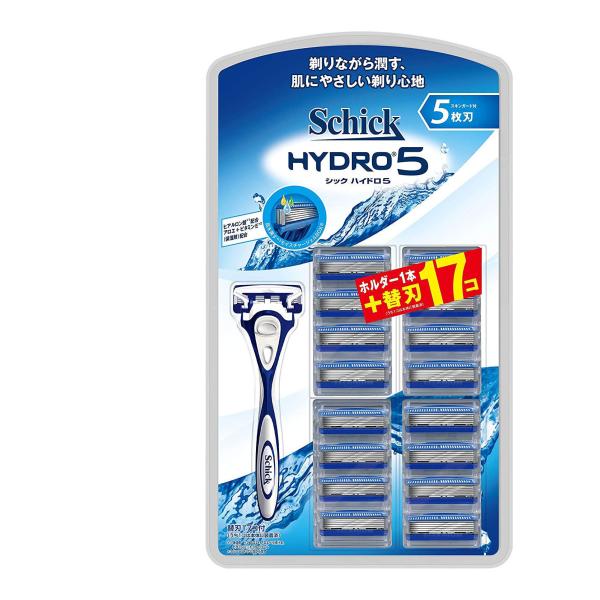 Schick HYDRO5 シック ハイドロ5 5枚刃 クラブパック(本体+替刃17コ付)