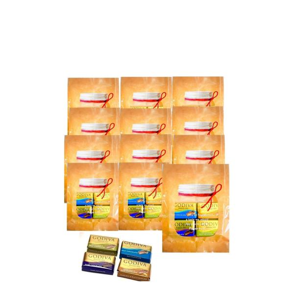 GODIVA（ゴディバ）チョコレート ナポリタン４　ブラウン プチギフト 12袋　セット
