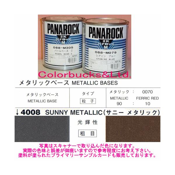 ロックペイント パナロック マルス2K主剤 サニーメタリック 0.9